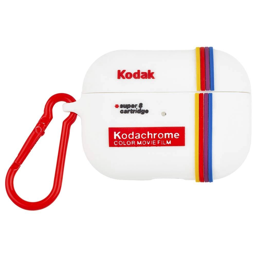 Case-mate AirPods Pro Case - Kodak White Kodachrome Stripes Red Clip