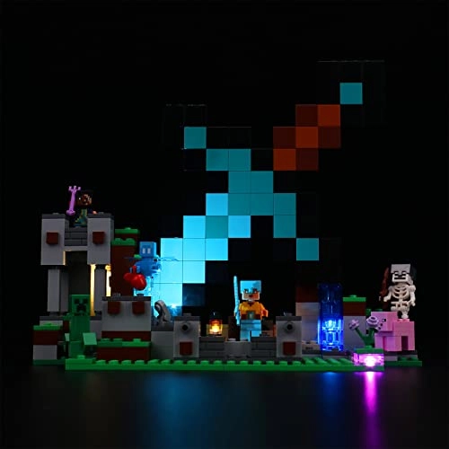 Vonado Minecraft Light Kit Compatible with The Sword Outpost 21244 - DIY ABS