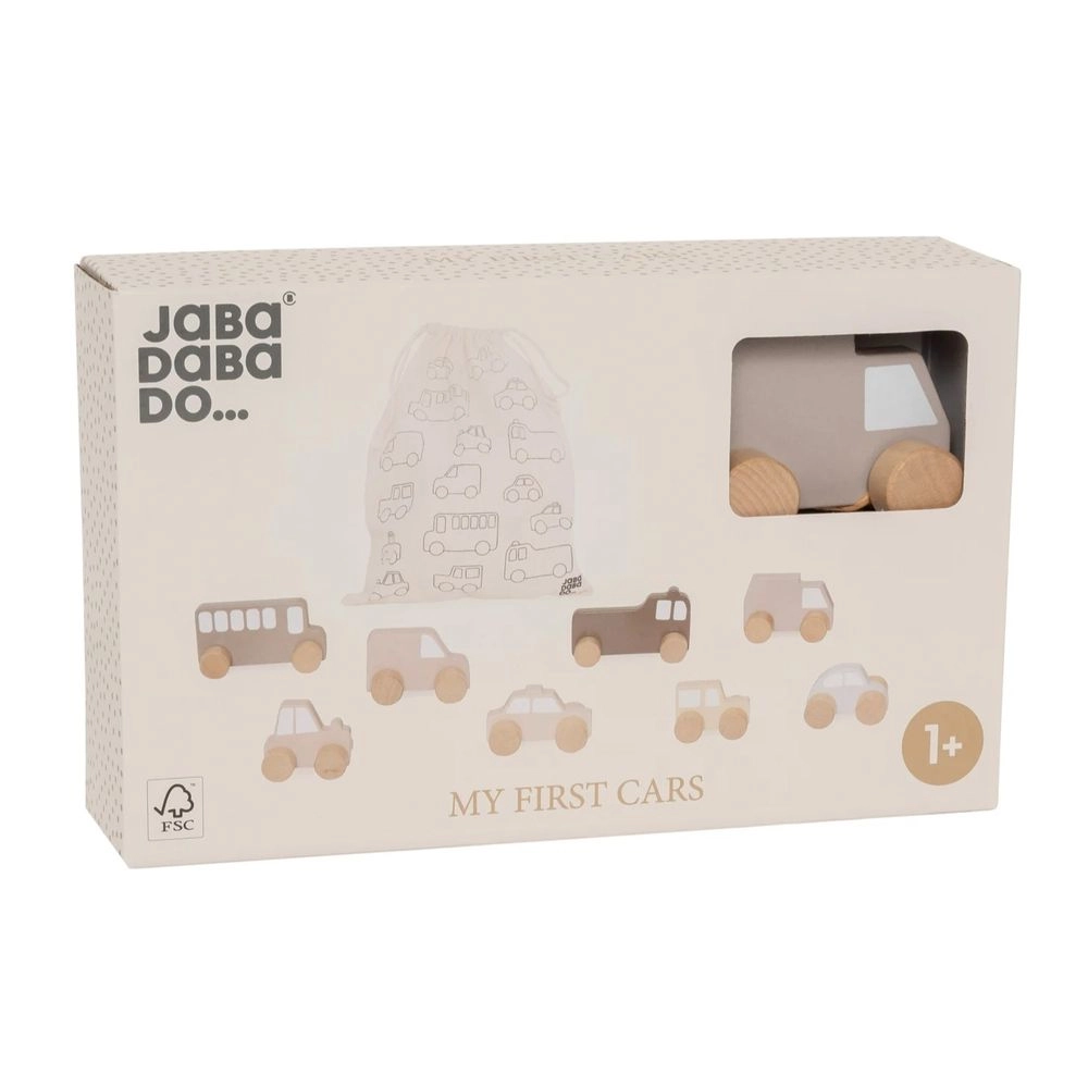 My First Cars Wooden Playset - 8 Pcs