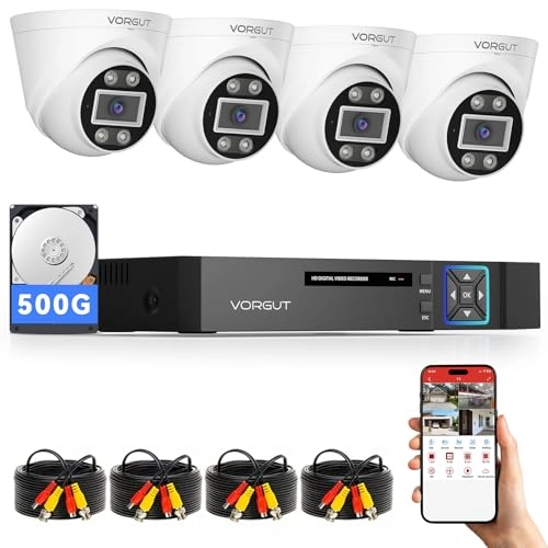 5MP Lite Security Camera System - 4pcs 4 channels 5MP Lite
