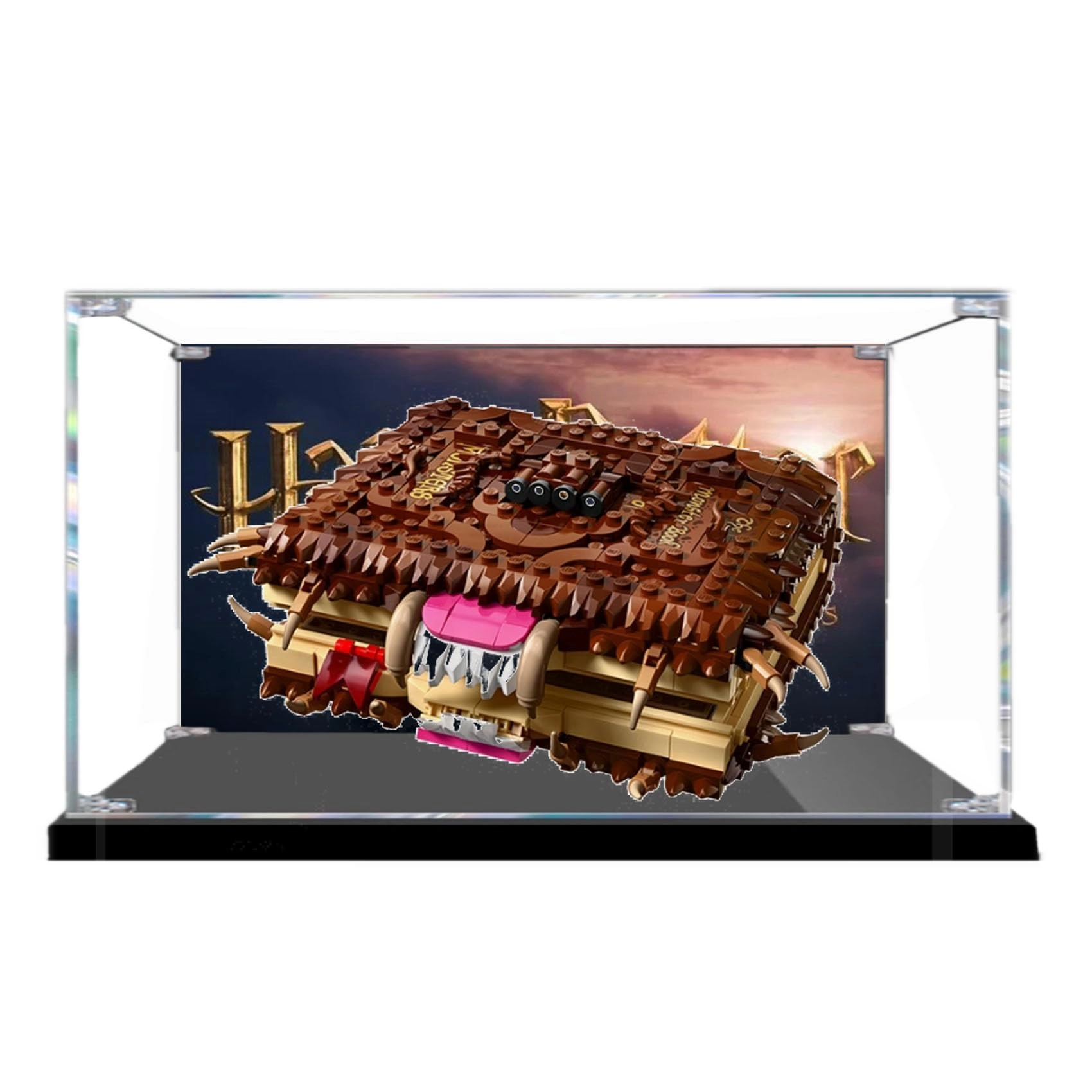 Acrylic Display Box for LEGO 76449 The Demon Book of Biting Monsters Models - Acrylic 3mm