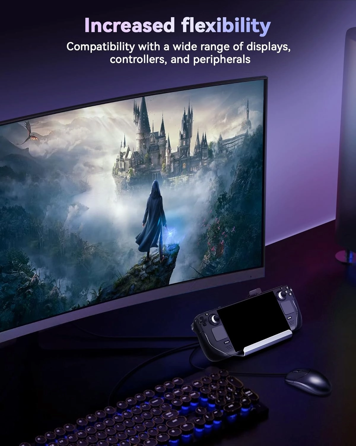 Steam Deck Dock - 11-in-1 Dual Cooling Fans 4K