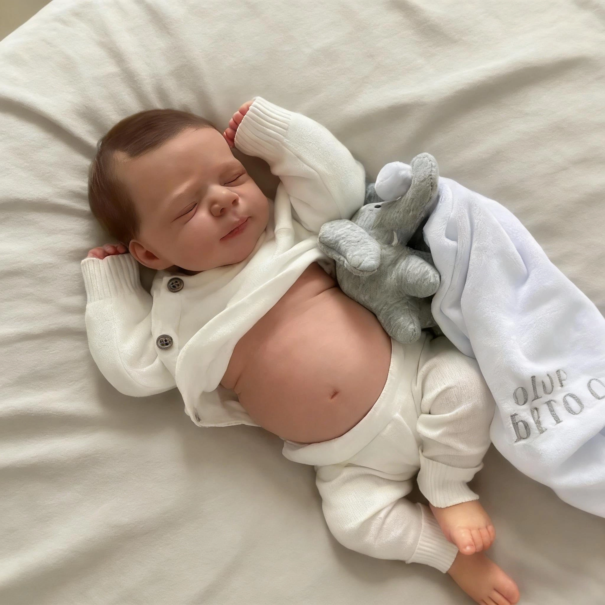 Reborn Baby Doll - 18 Inch Silicone Girl Sleeping Ages 3+