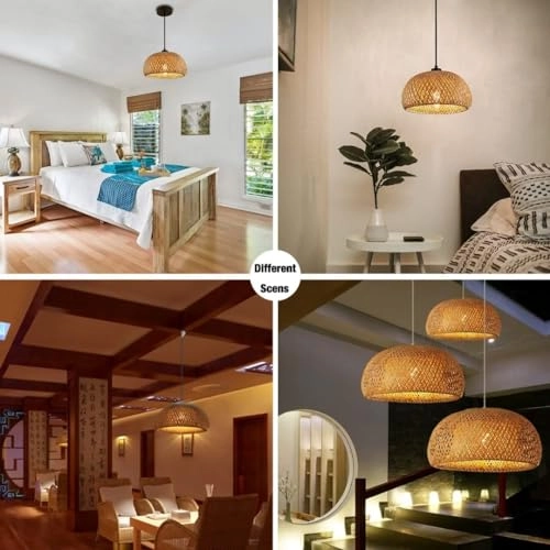 Bamboo Chandelier - Dimmable