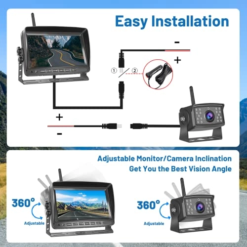 Wireless Digital Backup Camera - Night Vision 1080P