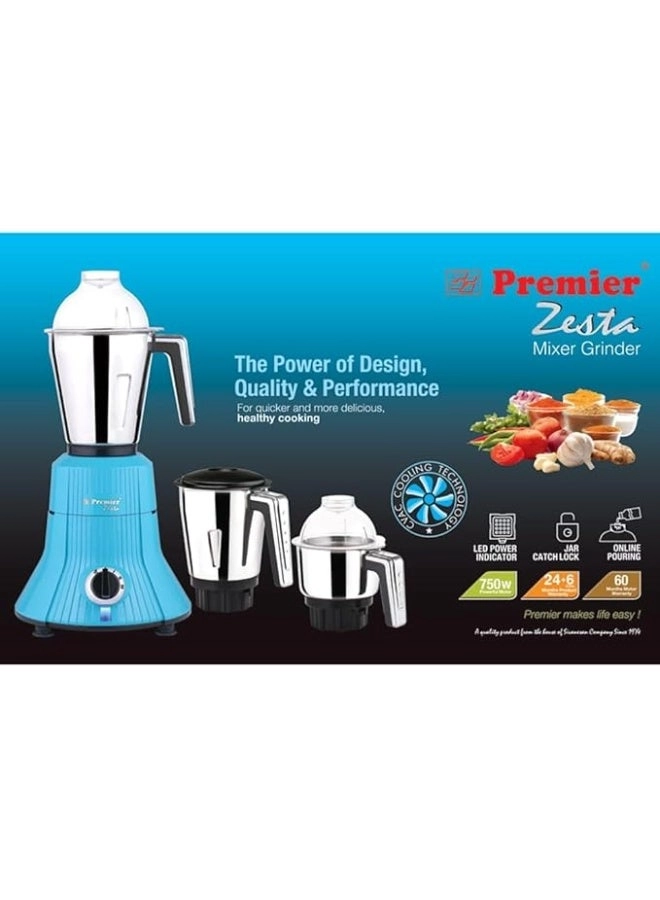 Zesta DX Mixer Grinder - 0.5 L ,1 L & 1.5 L 750W