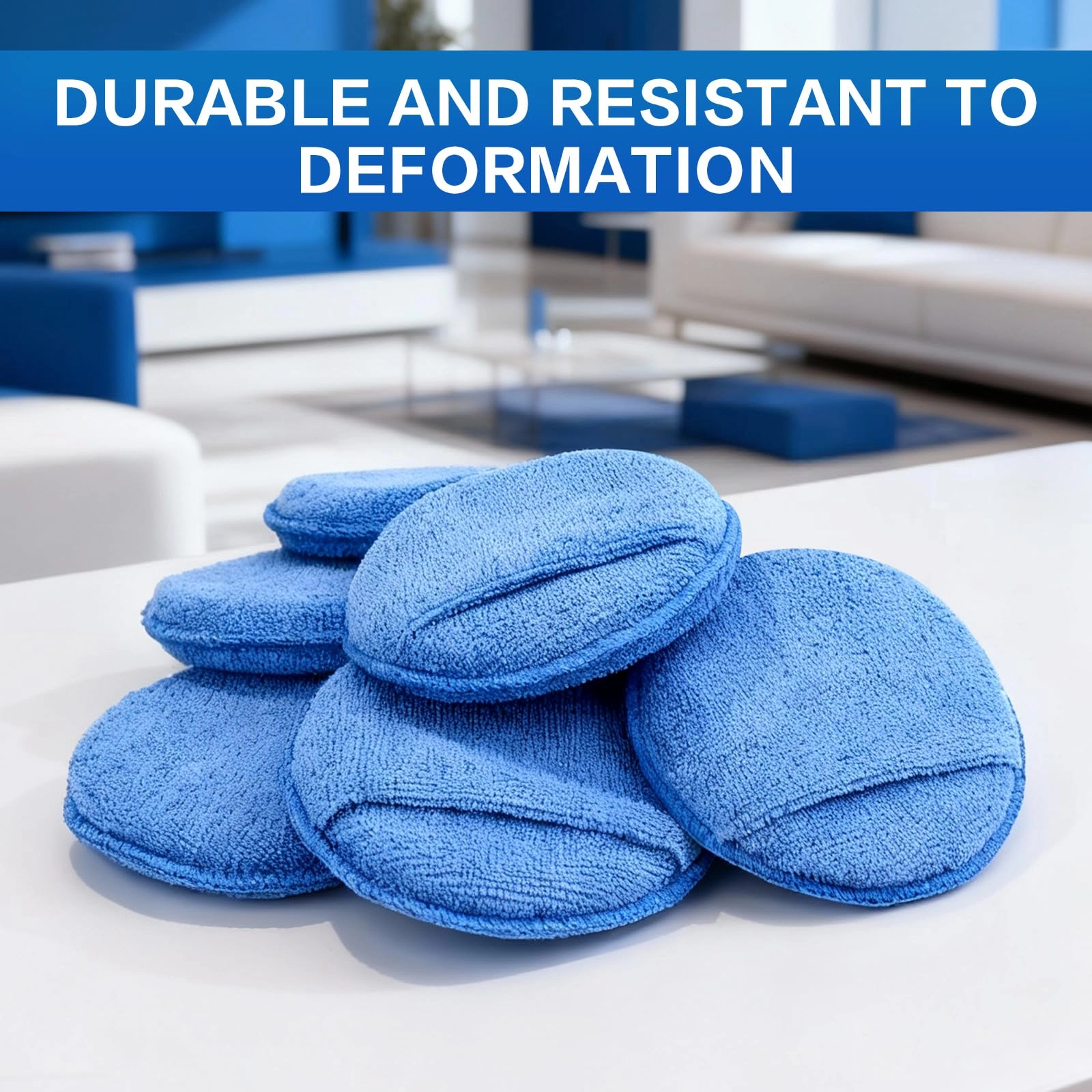 Microfiber Wax Applicator Pad - 5 inch