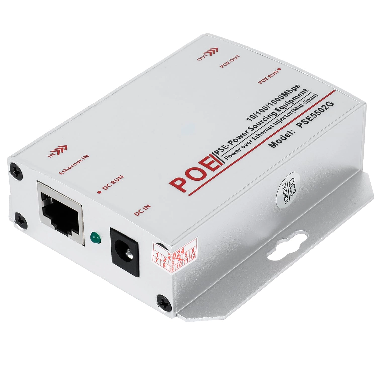 REVODATA PSE5502G - 48V 30W IEEE802.3af/at 10/100/1000Mbps