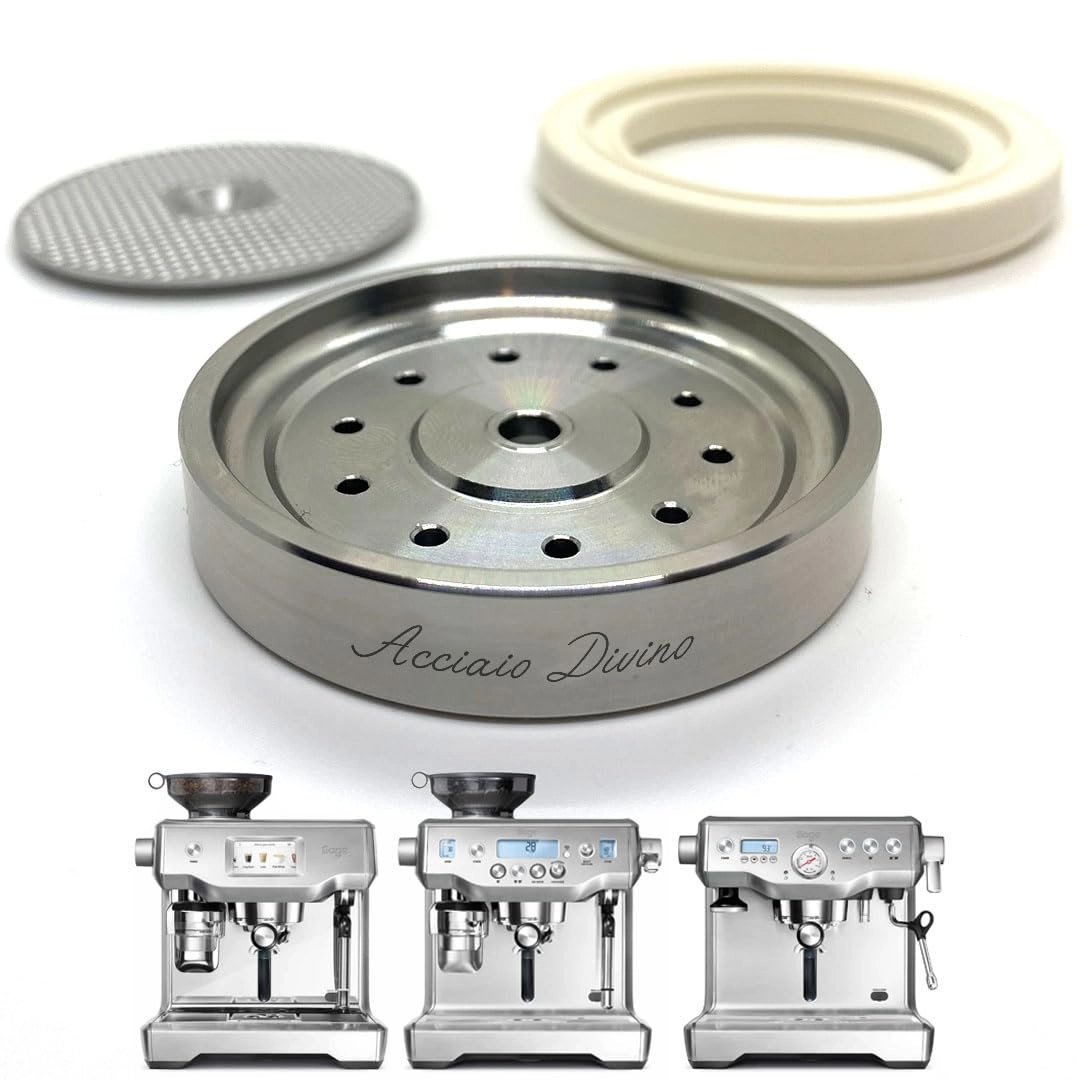 acciaio divino Shower Screen - 3-Piece Kit Stainless Steel