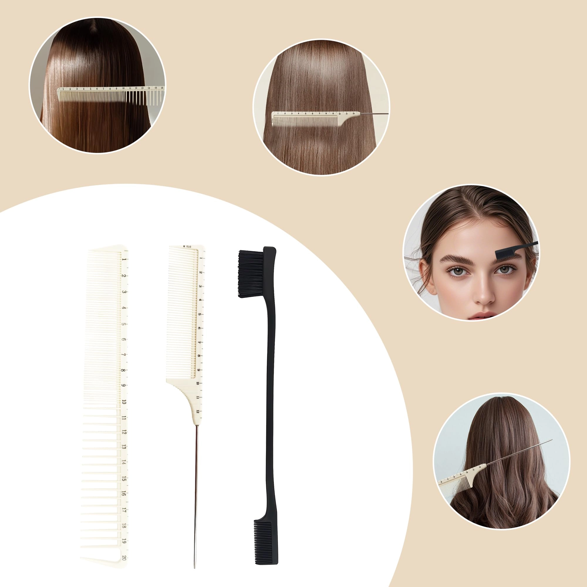 Electric Hot Comb - 12 Inch Multicolored Anti-Scald