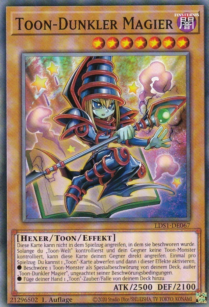TCG Toys Yugioh Toon-Dark Magician LDS1-DE067 - German