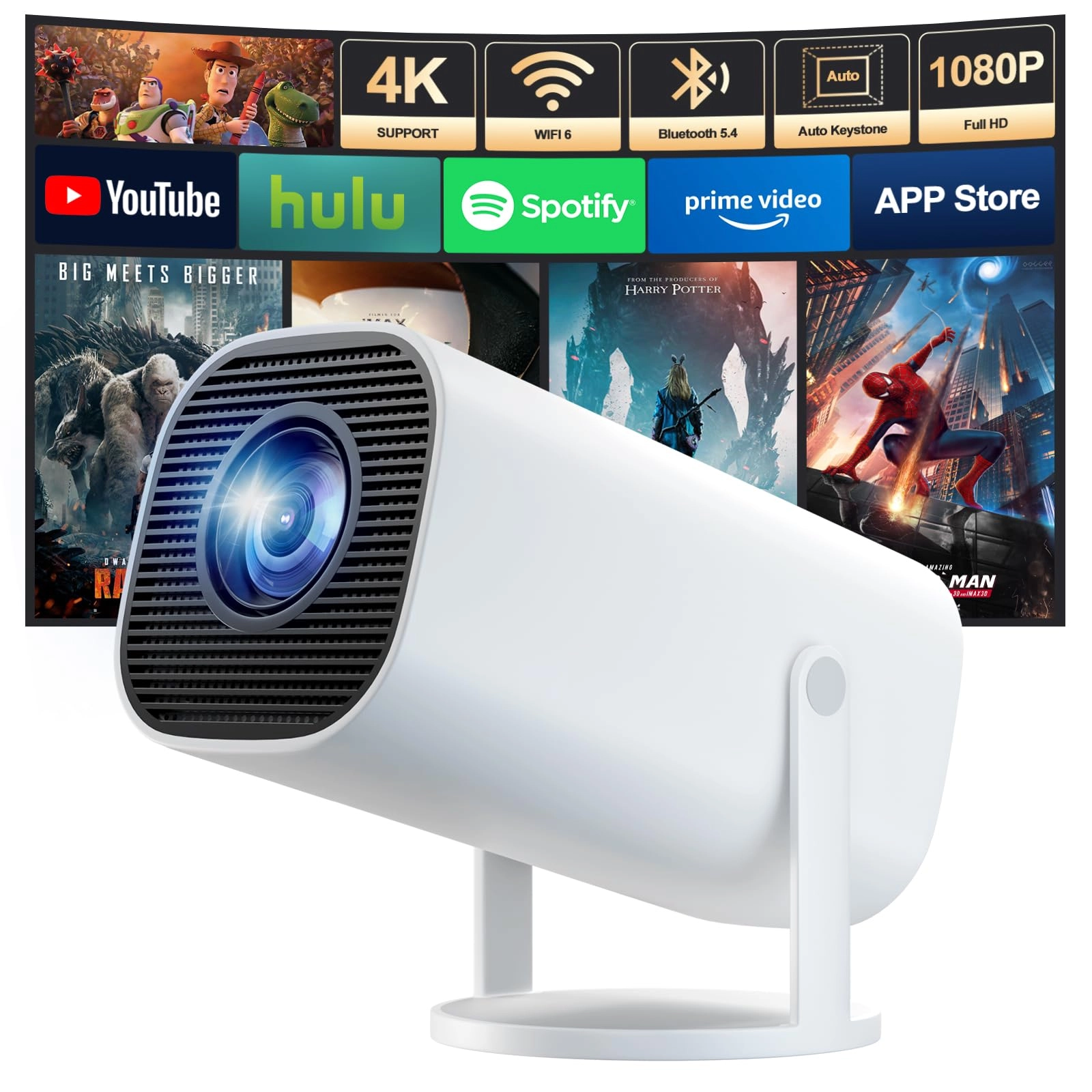 UWECAN Mini Projector - 250 Lumen 3840 x 2160