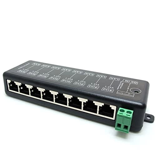 8 PORT POE INJECTOR - 12~48V DC 10/100/1000M