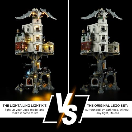 Light for LEGO 76417 Gringotts Wizarding Bank - Plastic 1 less than 5V