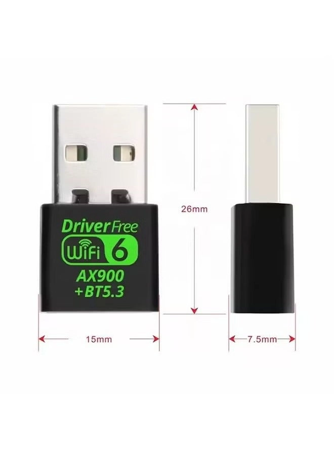 WiFi 6 USB Adapter - Dual-Band 5GHz 2.4GHz USB Wireless