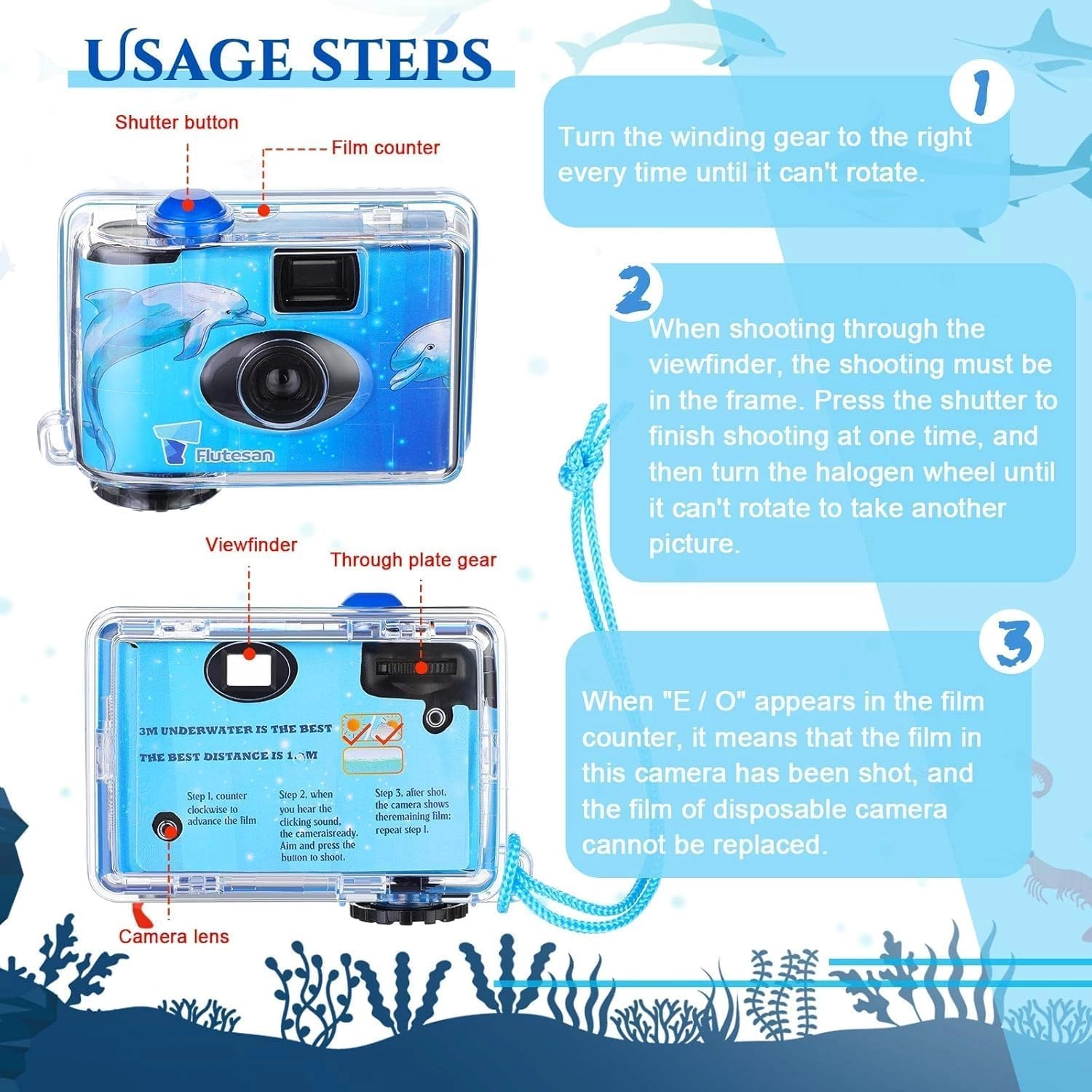QuickSnap Waterproof - 35mm 27 Exposure + USB Flash Drive - 32 GB + Microfiber Cleaning Cloth