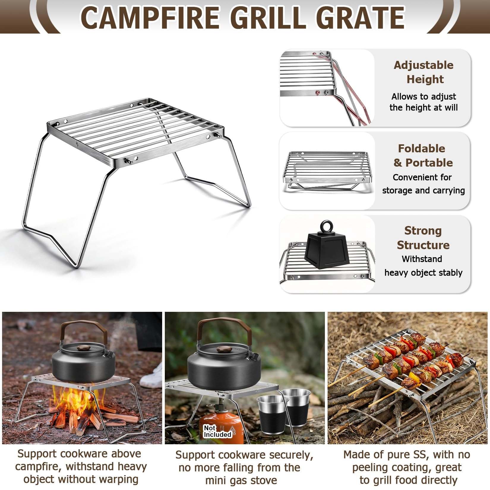 Camping Cookware Mess Kit - 18 Piece