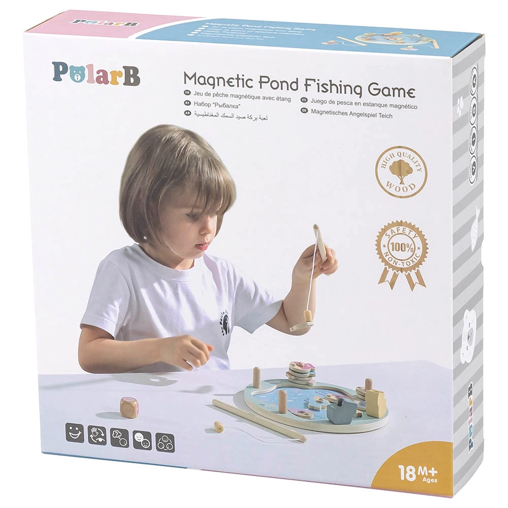 Magnetic Pond Fishing Game - 12 fish 2 fishing rods