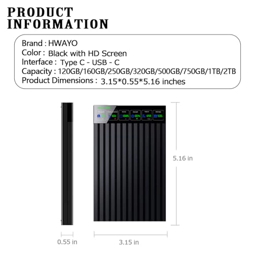 EHDLCDUSB3.1 - 750GB 2.5 Inches HDD