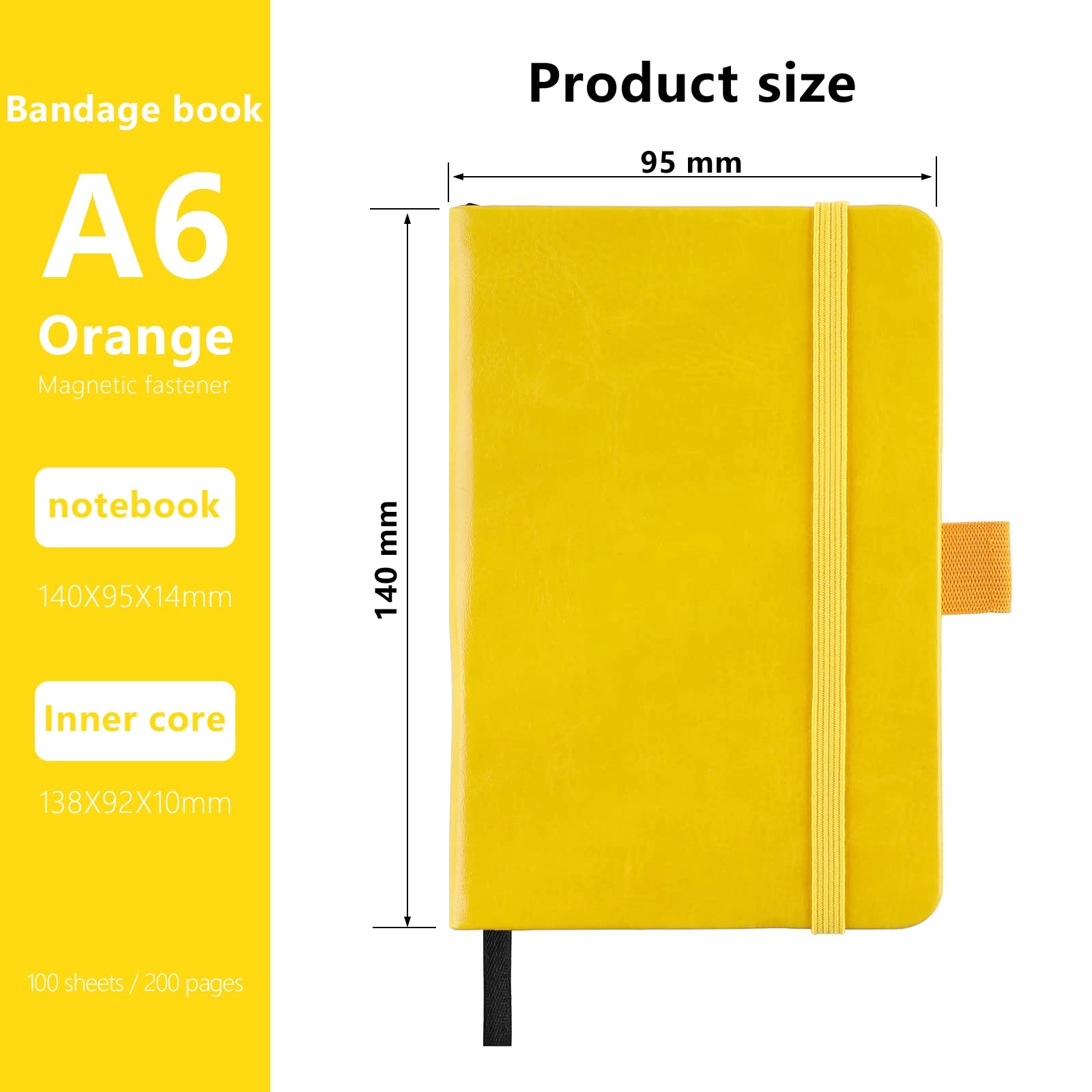 A6 Notebooks A6 Hardcover - Lined 100 Sheets