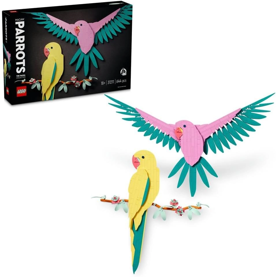 LEGO Art The Fauna Collection – Macaw Parrots (31211)