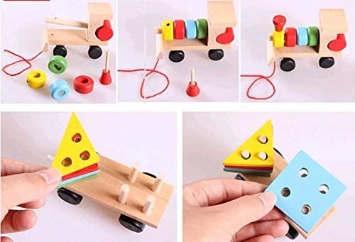 Beauenty Stacking Train Blocks - 3 years+ 20 pieces