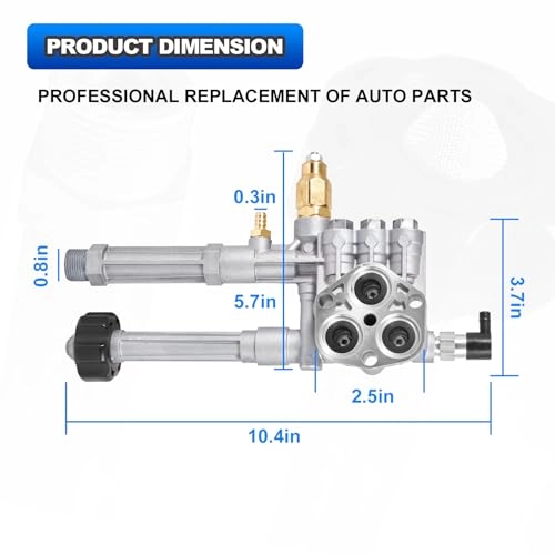 Pressure Washer Pump Head Assy - Compatible with RMW/SRMW Series
