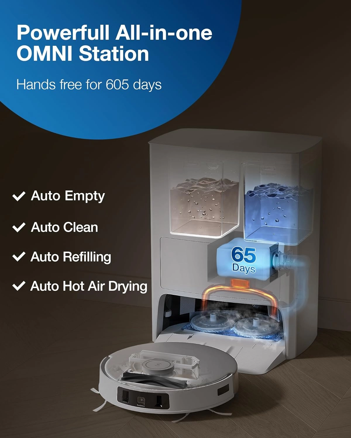 DEEBOT T20 OMNI - With Mop, Self-Empty Station