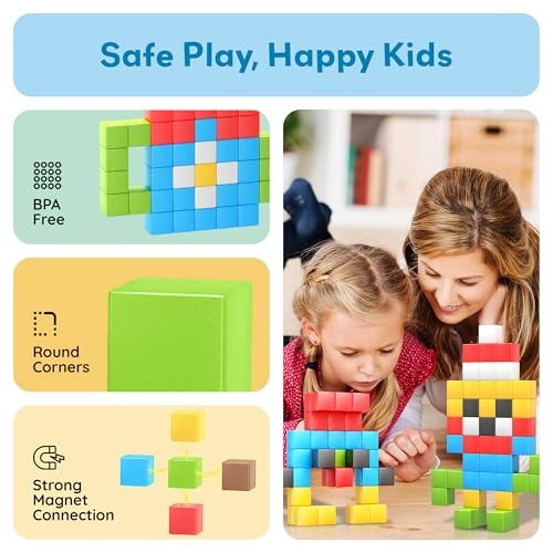 Pixel Magnetic Puzzle Cube - 102 pcs