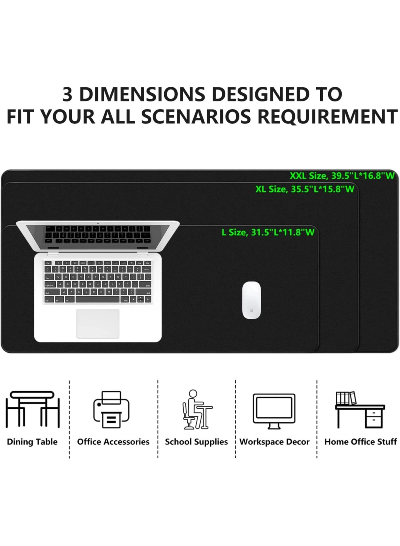 A015X2 XXL Cloth Gaming Mouse Pad - 80x30 cm