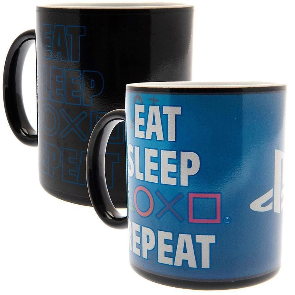 ABYstyle Playstation Eat Sleep Repeat Heat Change Mug - 2 pcs - 320 ml