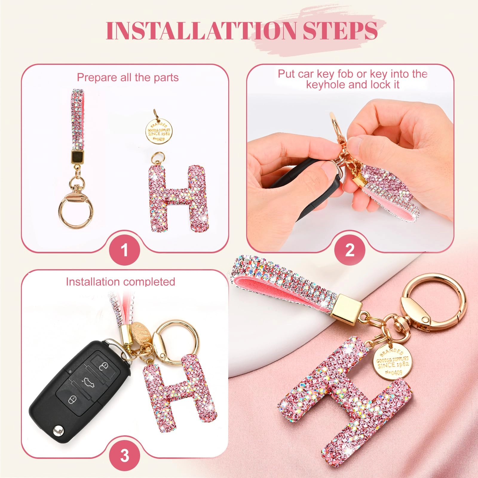 Initial Letter Keychain
