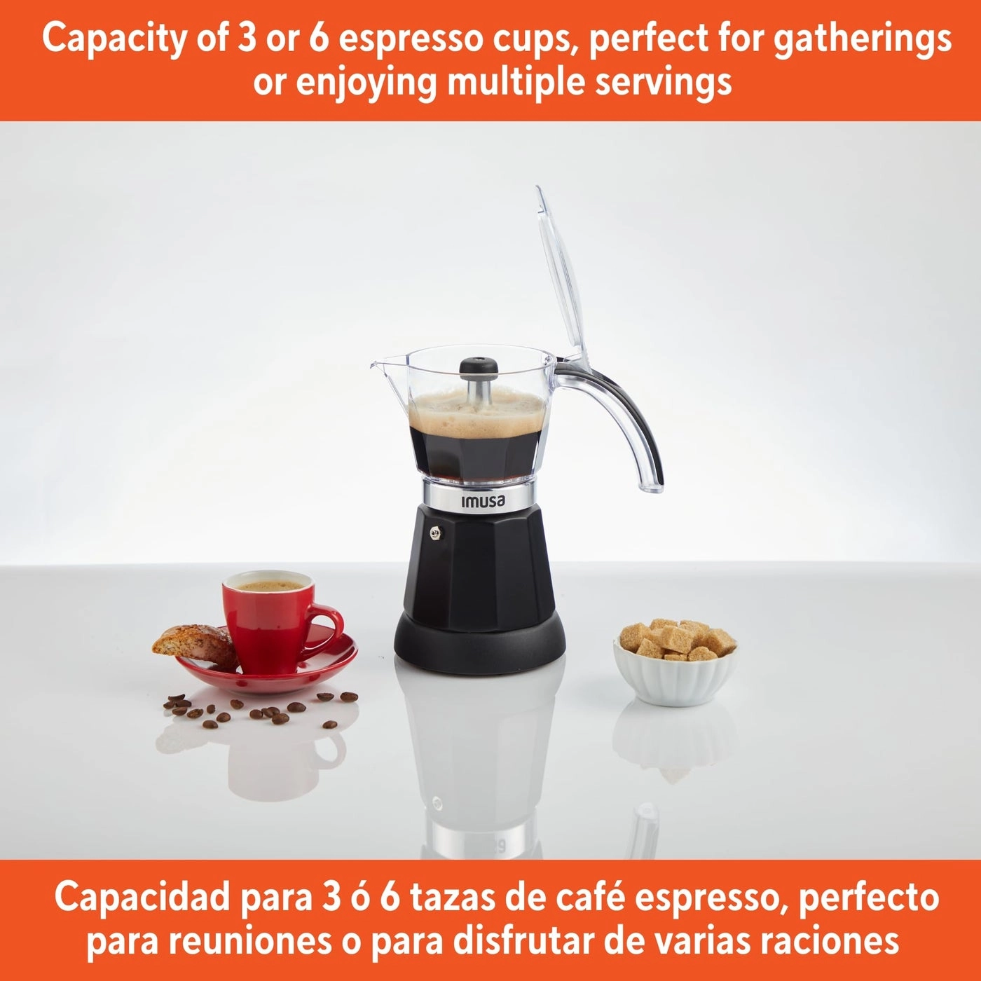 Electric Espresso Maker - 6 or 3cup