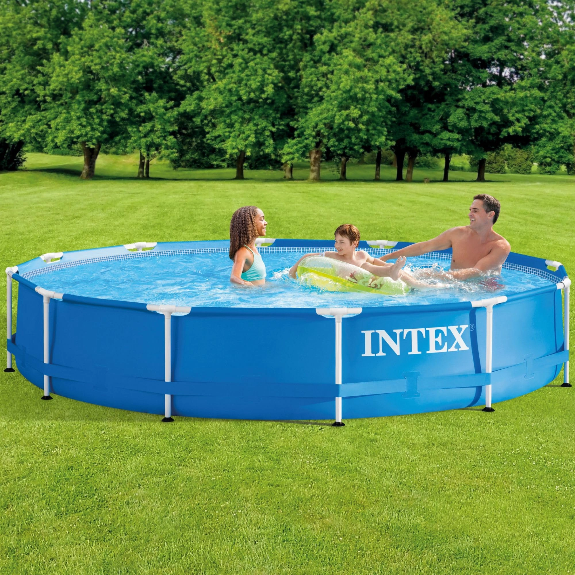 Metal Frame 12 ft x 30 in Above Ground Pool - 1718 Gallons