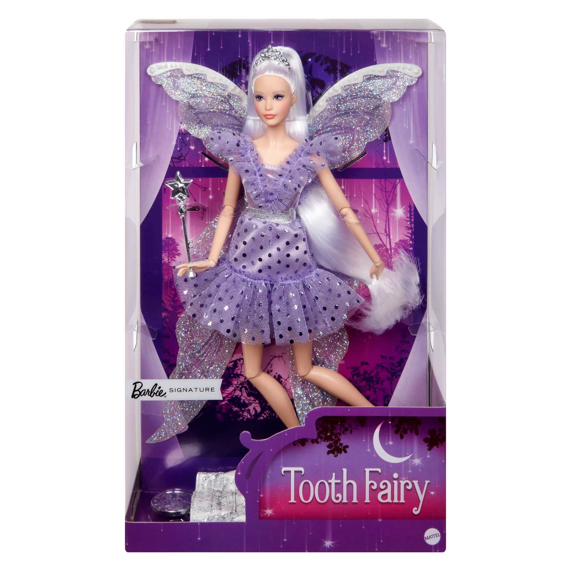 Mattel Barbie Signature Tooth Fairy Doll - Collectible Fairy Wings Ages 6+