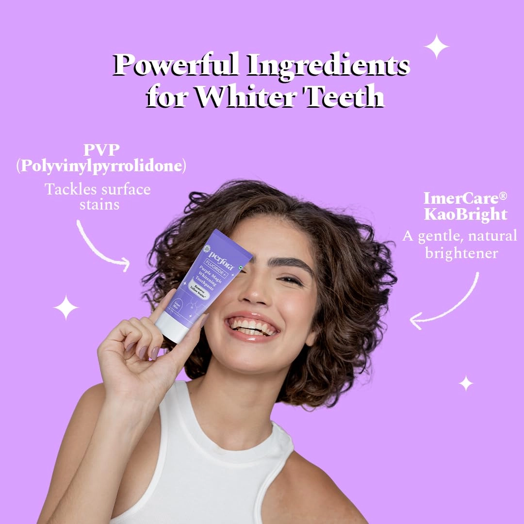 Purple Magic Whitening Serum Grape Mint Toothpaste Adult & Children 150g
