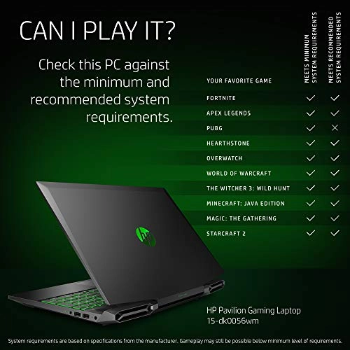 Pavilion Gaming Laptop - 15.6'' 256GB 8GB Core i5-9300H