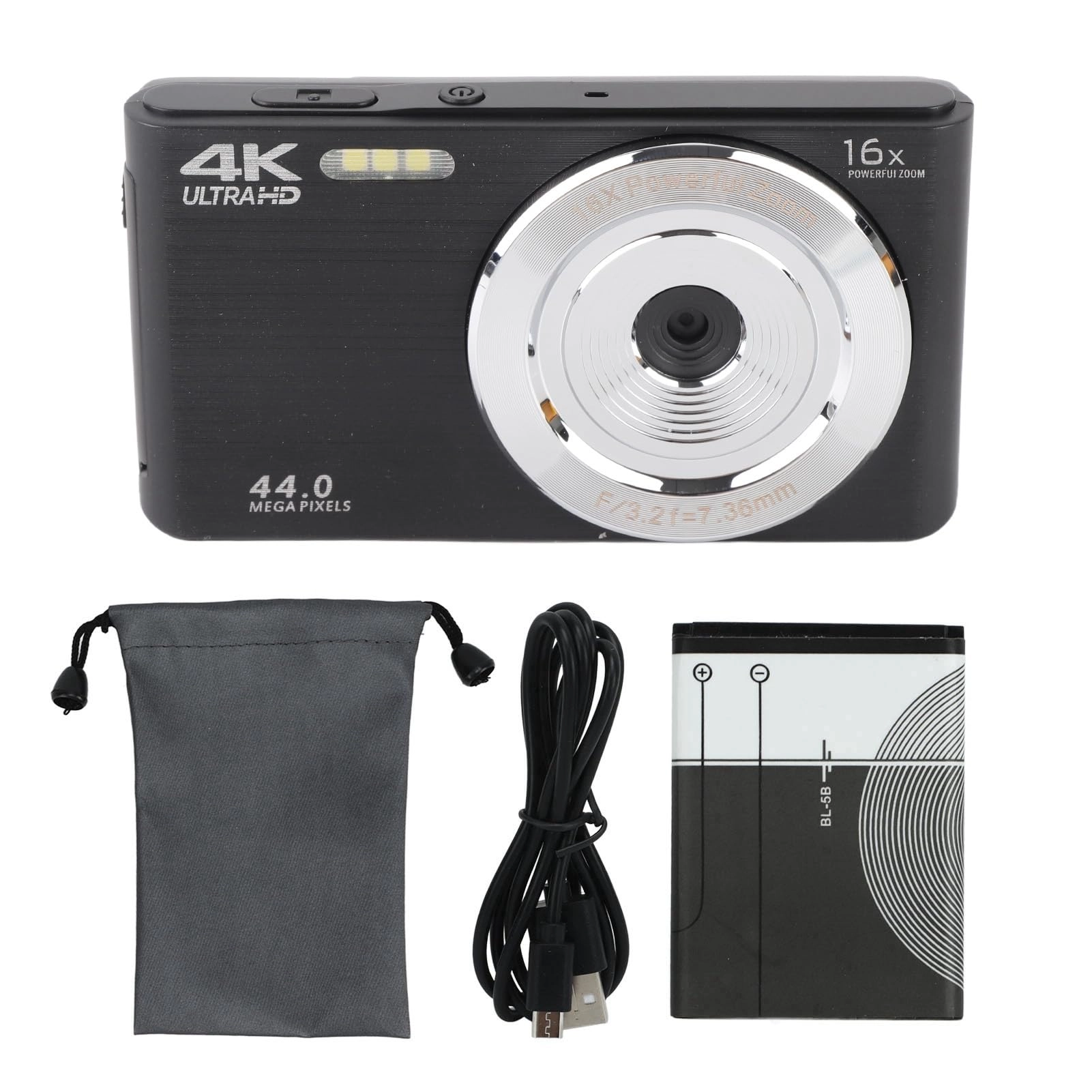 Bonbela 44MP 4K Video Camera - 16x 2.8in