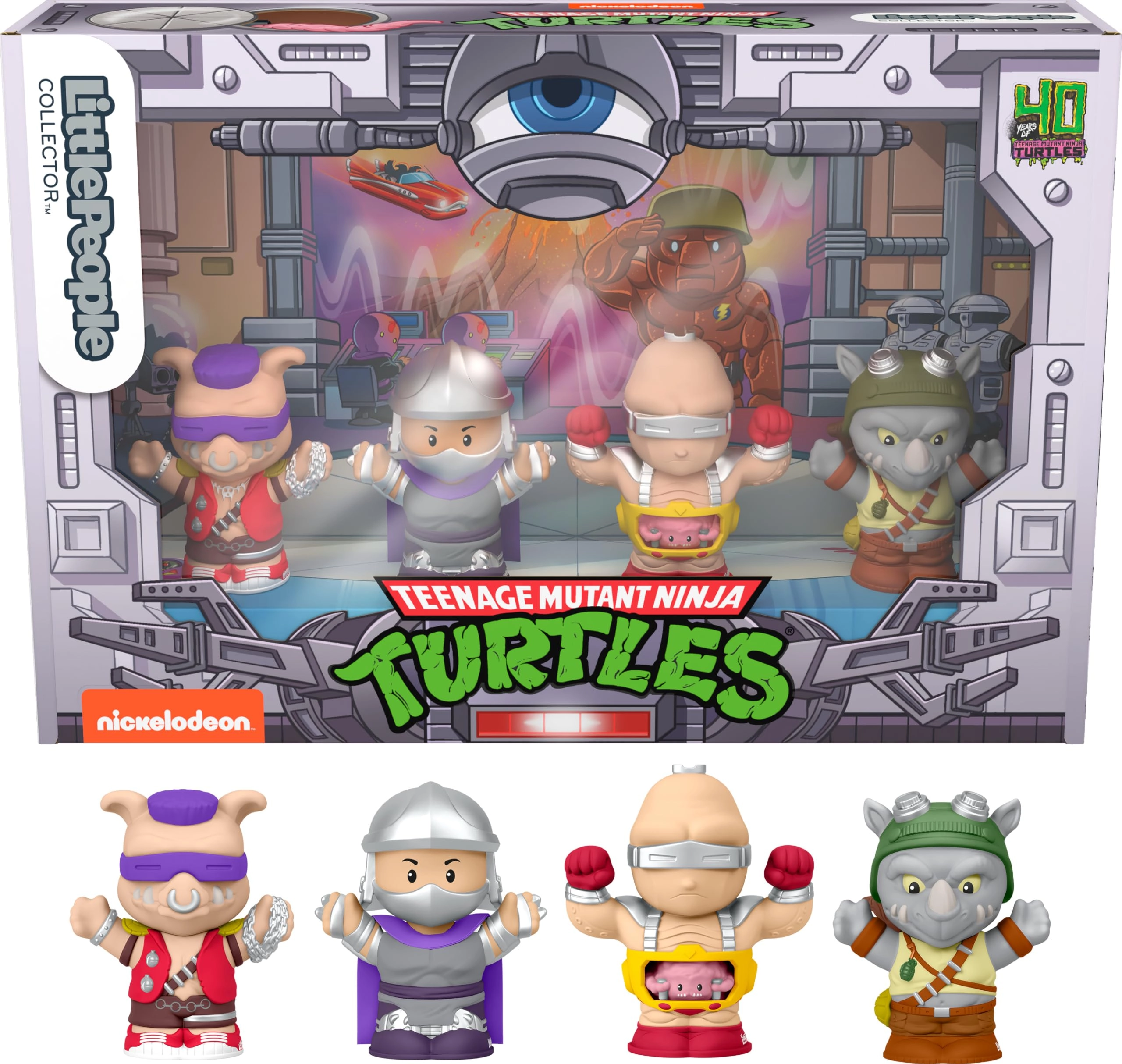 Fisher-Price Shredder + Krang + Bebop + Rocksteady - Teenage Mutant Ninja Turtles: Villains Special Edition Figure Set