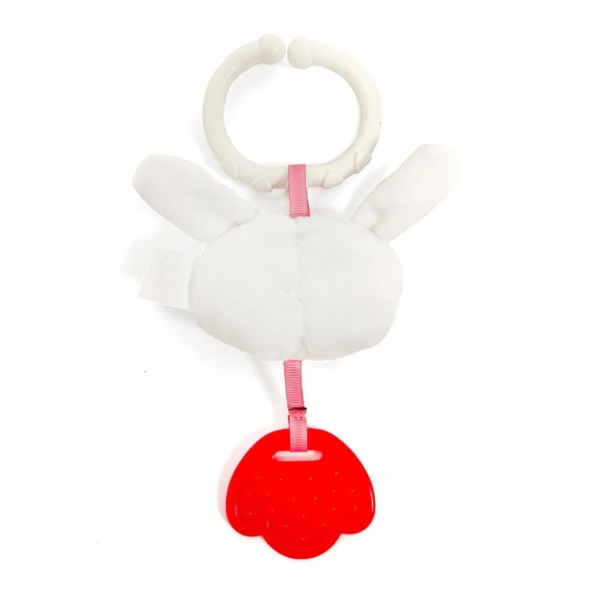 Playtime Bunny Teether - Silicone Teething Ring Soft Plush