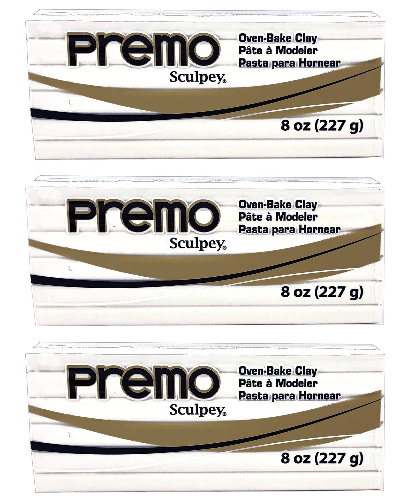 Sculpey Premo Polymer Clay - Polymer 227g 3pcs.