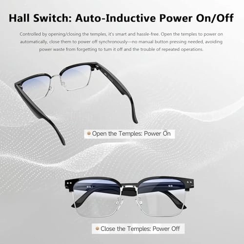 AI Smart Glasses - Real Time Translation 164 Languages BT Calling