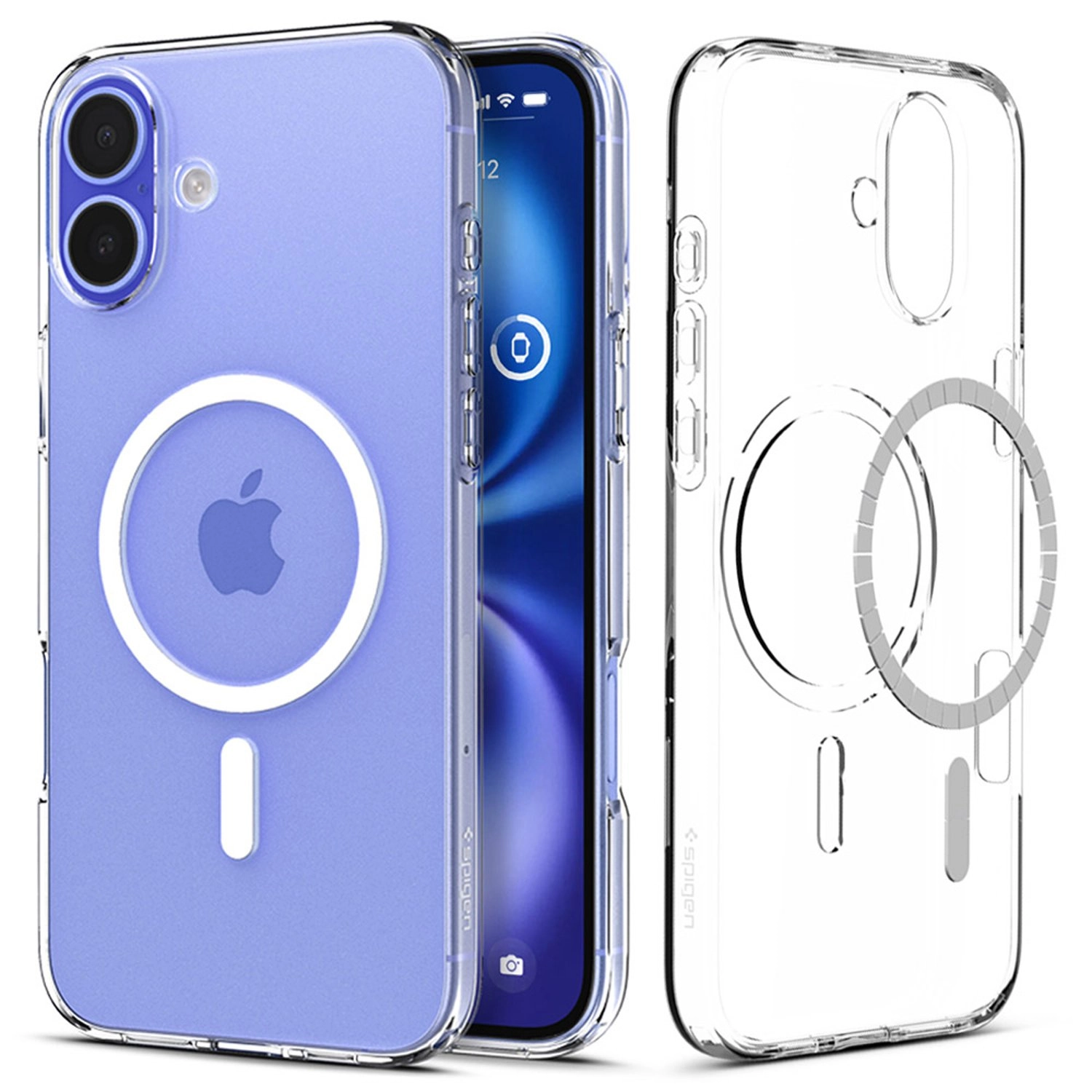 Case - Clear + Screen Protector + Wall Charger for iPhone 16 Plus