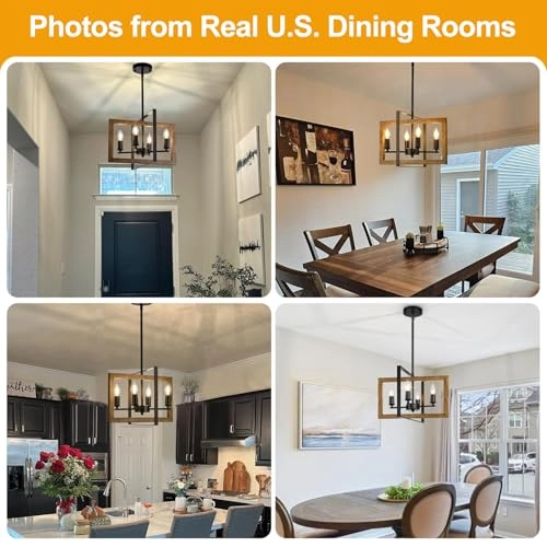 Farmhouse Chandelier - Dimmable