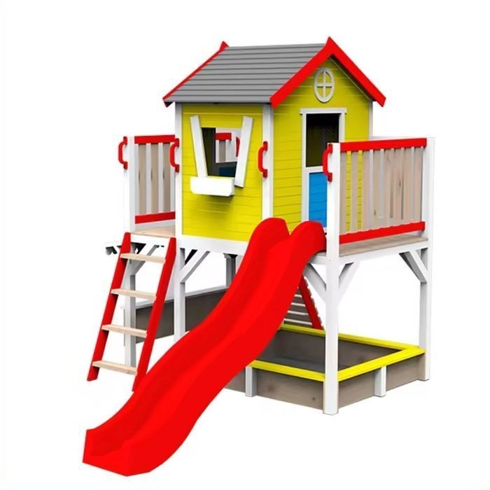 Cedar Log Wooden Playhouse