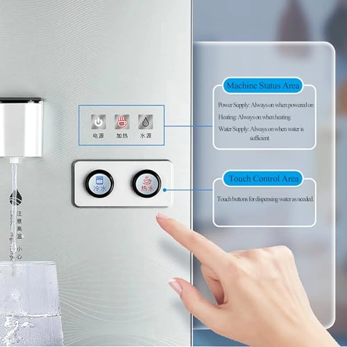 Wall-Mounted Mains Fed Unit Water Dispenser - Electronic Lock Dual Temperature Control