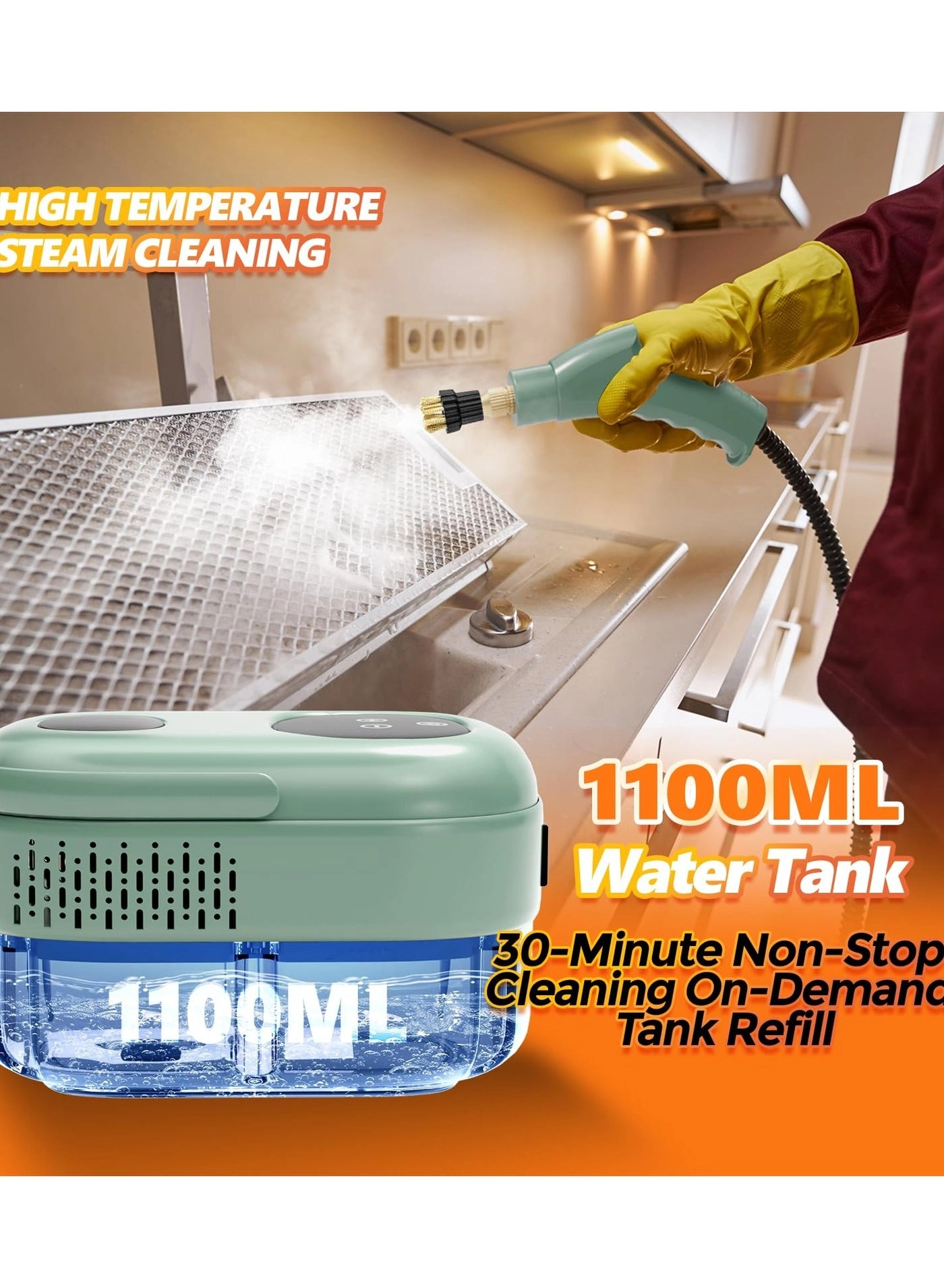 Steam Cleaner - 4.5 BAR 1500ml