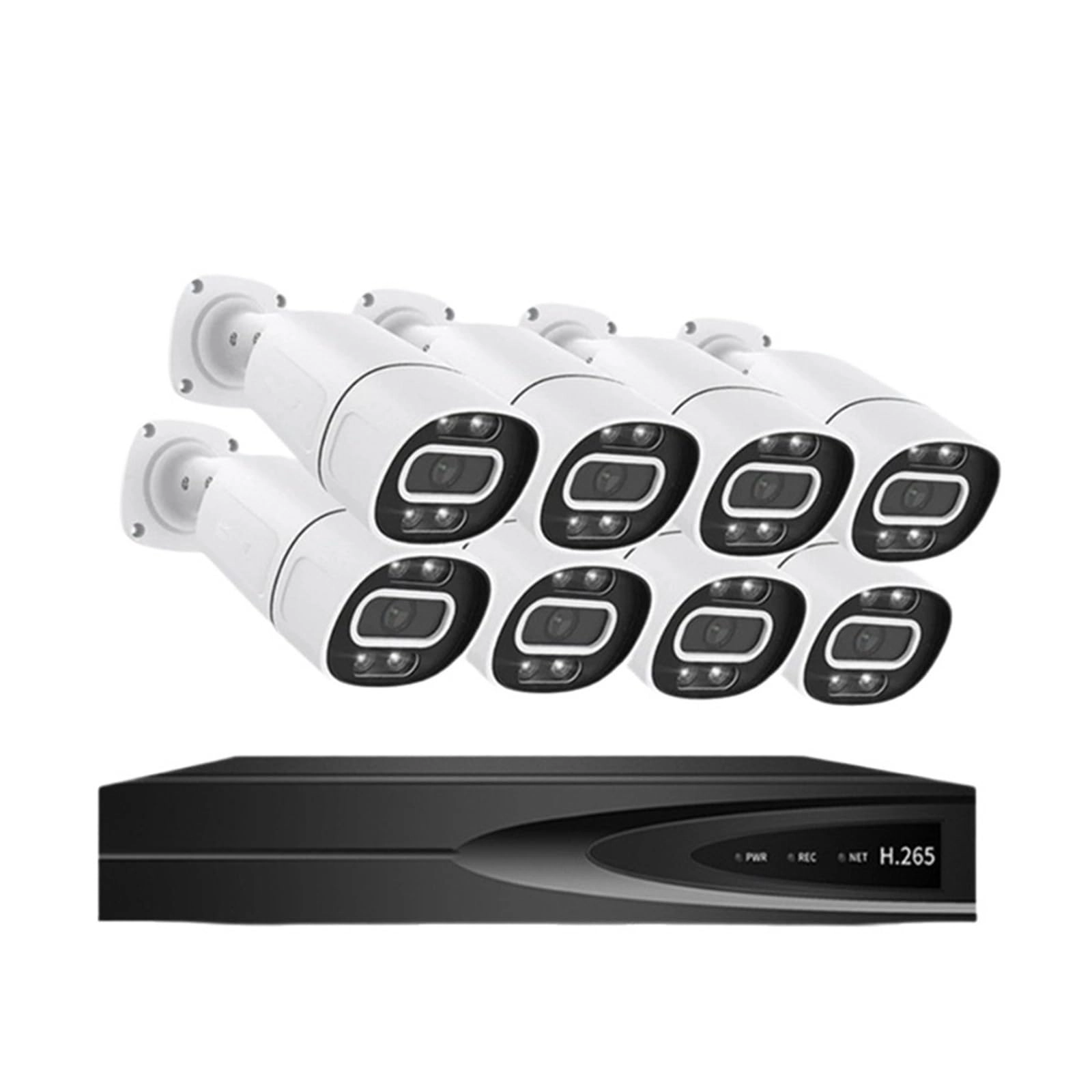 Santiway PoE Camera - 8 8MP + PoE NVR Recorder - 8 channels