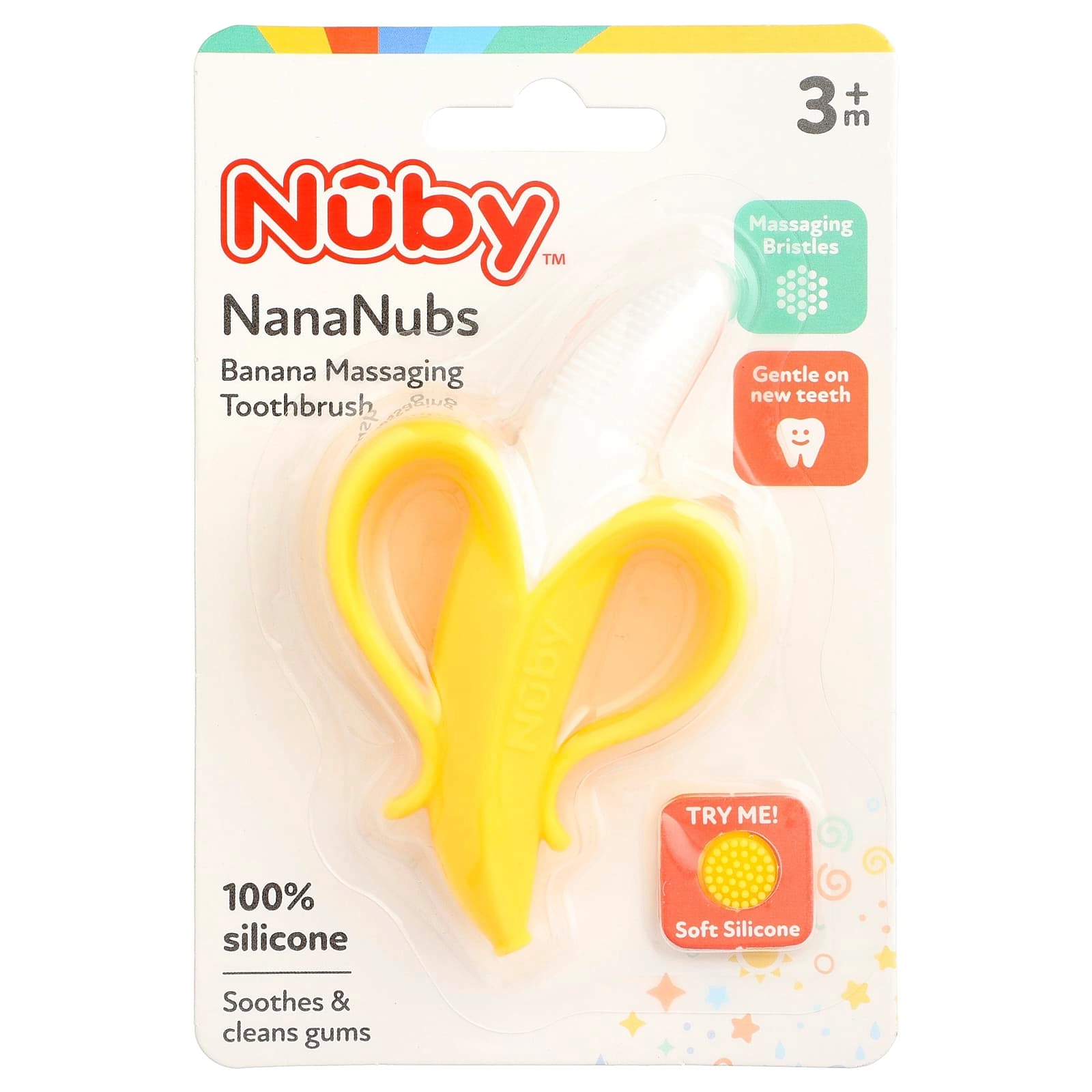 Nuby NanaNubs Banana Massaging Toothbrush - 3+ Months 1 Brush