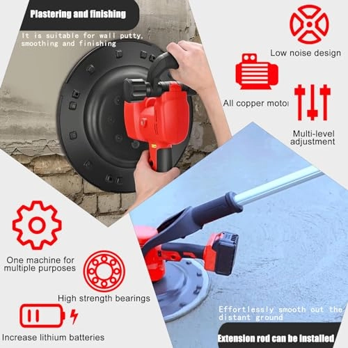 Handheld Drywall Sander - 1680W 6-speed Includes Battery